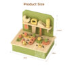 Wooden mini tool bench toy set, children's pretend tool set toy