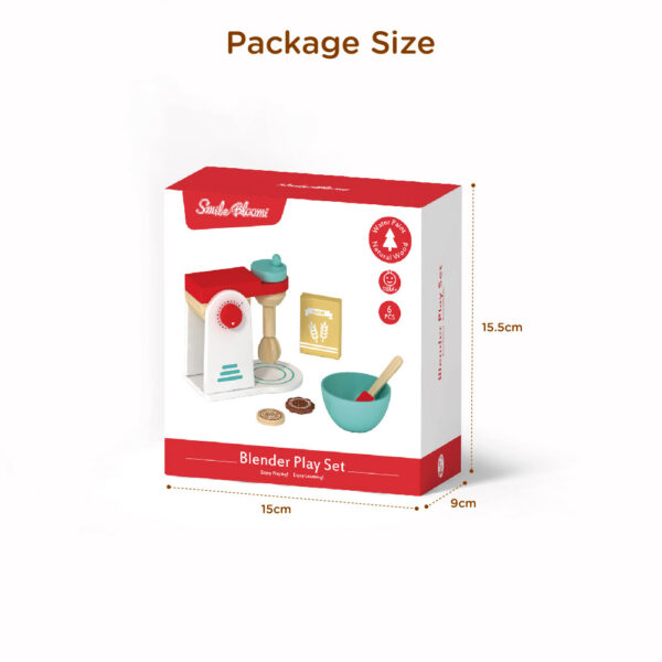 Wooden Blender Set Children's Food Cooking Pretend Toys Suitable for Toddler Birthday Gifts - Image 4