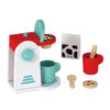 Wooden coffee machine toy set children's pretend kitchen toy set interactive role-playing toys