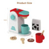 Wooden coffee machine toy set children's pretend kitchen toy set interactive role-playing toys