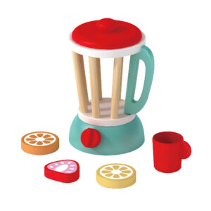 Wooden Kids Fruit Juicer Pretend Play Fruit Blender Set for Boys and Girls Role Playing
