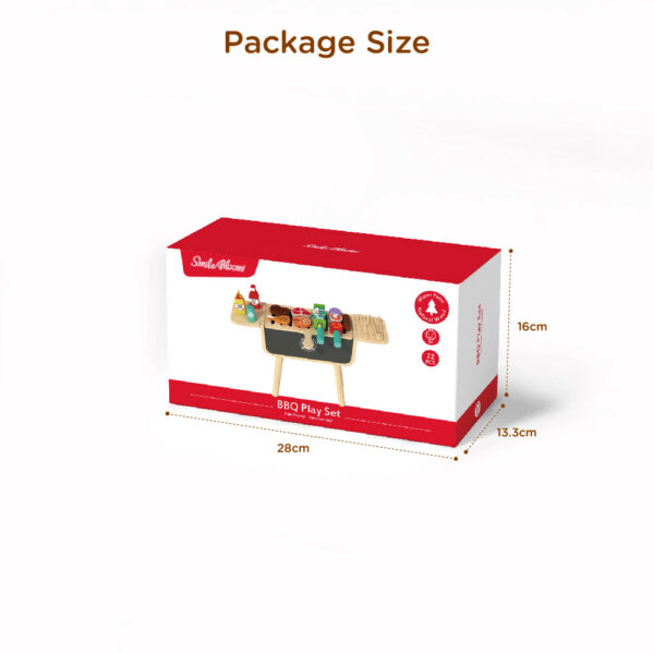 Wooden Kitchen BBQ Toy Set Fun Wooden Barbecue Food Toys Children's Role Playing Educational Toys - Image 4