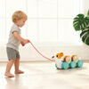 Wooden Dog Pull Toy suitable for children to learn to crawl suitable for infants and young children