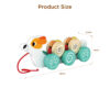 Wooden Dog Pull Toy suitable for children to learn to crawl suitable for infants and young children