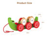 Wooden crocodile pull toy suitable for children to learn to crawl suitable for infants and young children