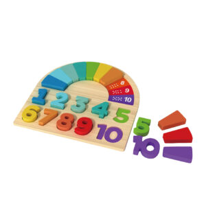 Wooden Number Counting Montessori, Numbers and Shapes Puzzles, Preschool Educational Puzzle Board Toys for Boys and Girls