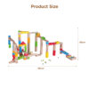 Wooden building block track marble assembly toys, hands-on assembly of building block tracks, children's interactive educational toys