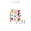 5 in 1 Rocket Blocks Activity Box Montessori Toys Preschool Games Wooden Rocket Toy