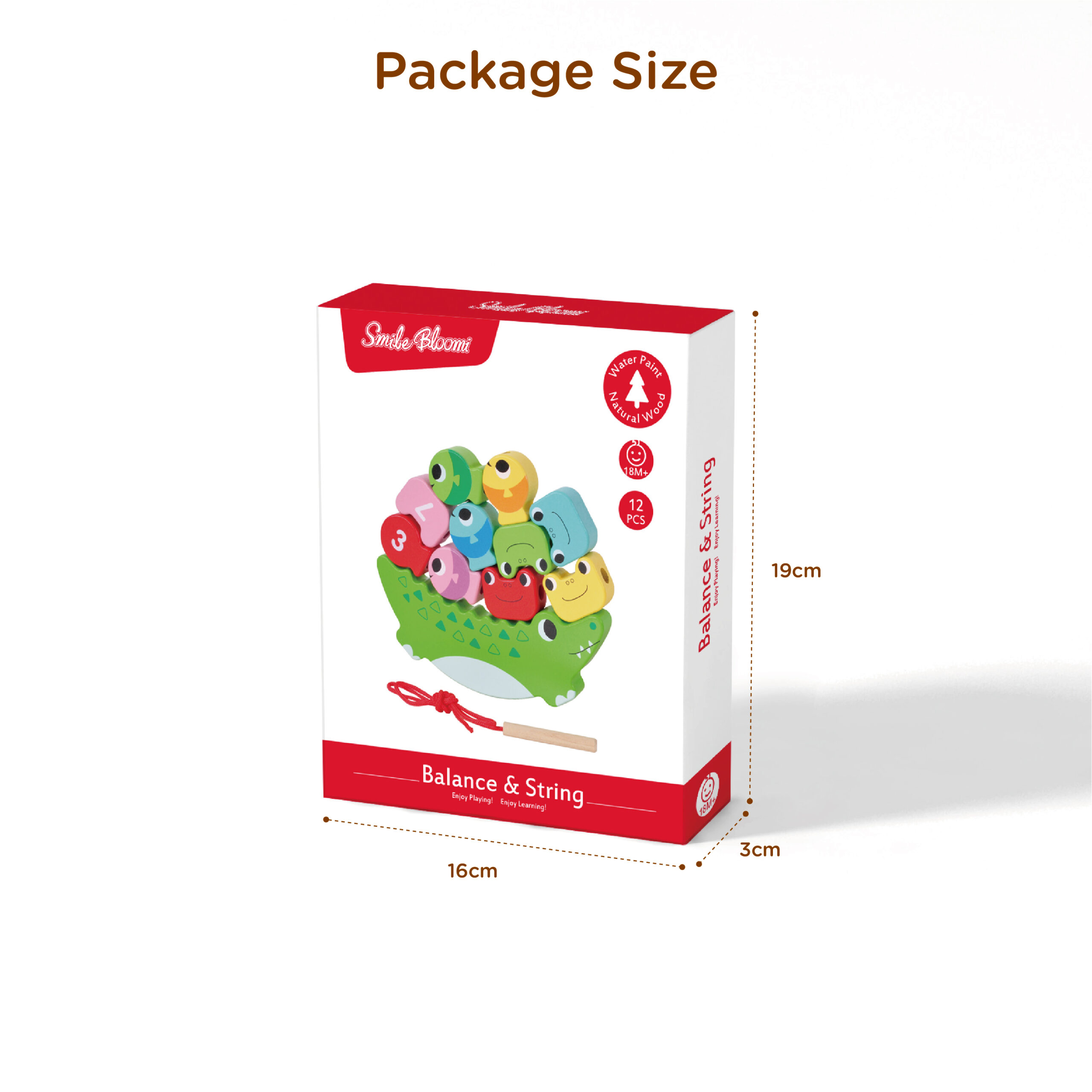 Wooden Balance Stacking Puzzle Toy Children's Montessori String Game - Image 4