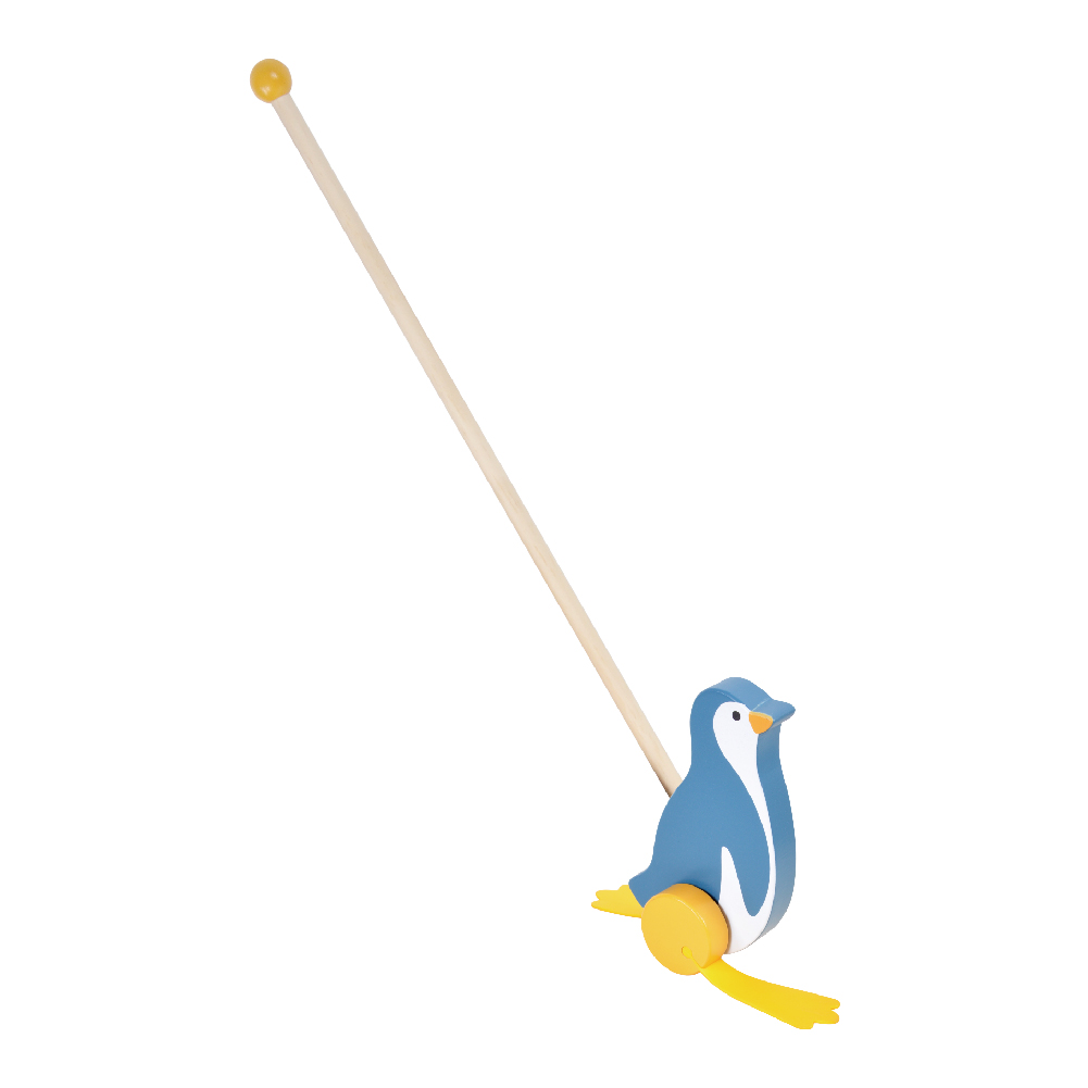 Wooden Dragging Toys for Preschool Education Penguin Push Pull Walking Toys - Image 2