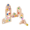 High Quality Montessori Wooden Building Toys Children's Gemstones Acrylic Cubes Creative Stacking Blocks