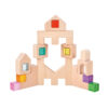 High Quality Montessori Wooden Toys for Children Acrylic Gemstone Creative Stacking
