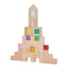 High Quality Montessori Wooden Toys for Children Acrylic Gemstone Creative Stacking