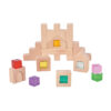 High Quality Montessori Wooden Toys for Children Acrylic Gemstone Creative Stacking