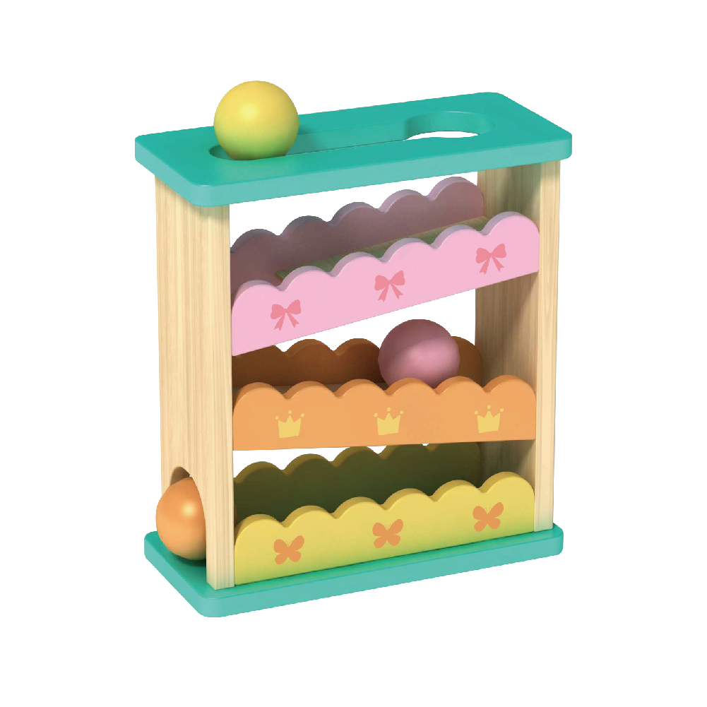 Wooden Roller coaster Track Speed Race Roller Skating Game Children's Puzzle Interactive Montessori Toy - Image 2