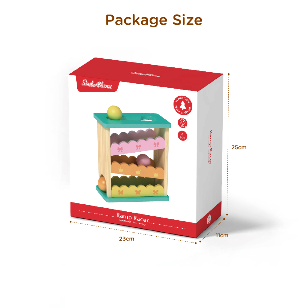 Wooden Roller coaster Track Speed Race Roller Skating Game Children's Puzzle Interactive Montessori Toy - Image 4