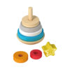 Wholesale Wooden Stacking Toys Children's Color Cognition Stacking Rings Building Blocks Puzzle Toys