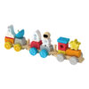 Wooden Train Building Blocks Stacking Toys Space Series Small Train Children's Preschool Toys