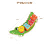 Wooden crocodile Geometric Pillar Matching Shape Stacking Toy Exercises Children's Hand Eye Coordination Toy