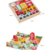 Wooden Farm Building Blocks Stacking Toy Set for Children DIY Stacking Toys