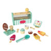 Wooden Mini Ice Cream Toy Set Children's Role-playing Afternoon Tea Ice Cream Shop